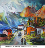 A Slice of Life at Woody Point-2, Oil on Canvas